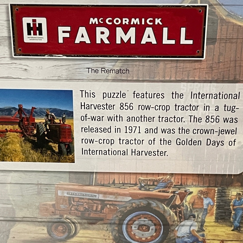 Master Pieces McCormick‎ International Tractor Puzzle 1,000 Pc "The Rematch - Picture 6 of 8
